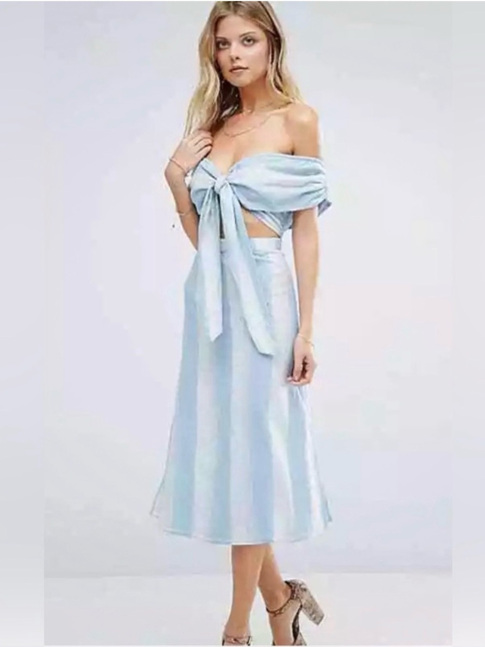 MAJORELLE Rum Runner Blue & White Stripe Dress